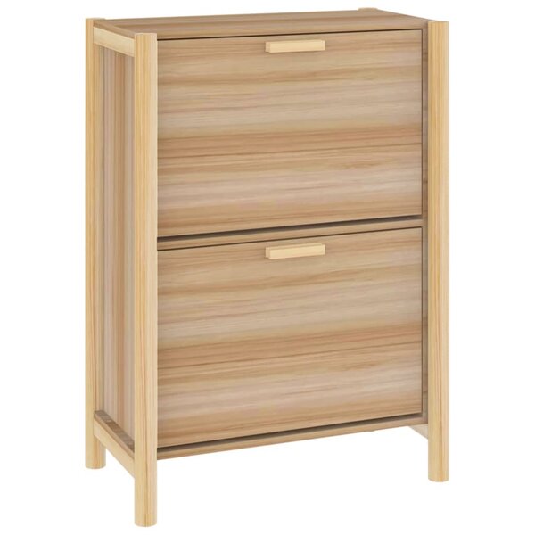 vidaXL Armoire à chaussures 57 5x33x80 cm Bois d'ingénierie