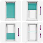 vidaXL Store plissé vert pétrole 70x100 cm largeur du tissu 69 4 cm