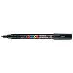 Marqueur pointe conique fine pc3m 0 9 - 1 3mm noir x 12 POSCA
