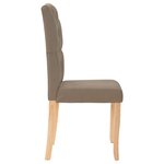 vidaXL Chaises à manger lot de 4 taupe tissu