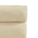 vidaXL Chaises à manger lot de 6 crème tissu