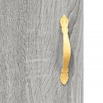 vidaXL Table de chevet sonoma gris 40x40x50 cm bois d'ingénierie