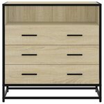 vidaXL Commode chêne sonoma 70x41x70 cm bois d'ingénierie