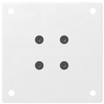 vidaXL Pieds de table basse 4 pièces Blanc 42-44 cm Acier