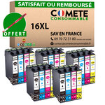 16XL - 20 cartouches compatibles pour Epson 16 XL - COMETE