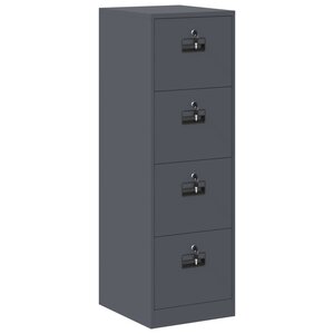 vidaXL Cabinet de Dossier 2 Pièces Anthracite 44 x 50 x 106.5 cm