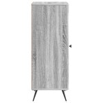 vidaXL Buffet Sonoma gris 33 x 34 5 x 90 cm Bois d'ingénierie