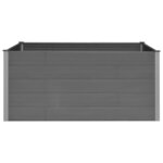 vidaXL Lit surélevé de jardin Gris 200x100x91 cm WPC