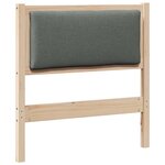 vidaXL Tête de lit Autre Marron 75 cm Bois massif en pin