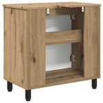 vidaXL Unité de vanité de salle de bain Chêne artisanal