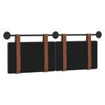 vidaXL Tête de lit suspendue Marron foncé PU antique