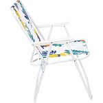 Chaise de jardin pliante an acier et tissu rio