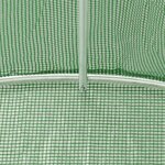vidaXL Serre avec cadre en acier vert 64 m² 16x4x2 m