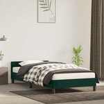 vidaXL Cadre de lit sans matelas vert foncé 80x200 cm velours
