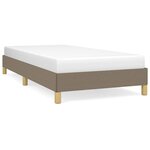 vidaXL Cadre de lit Taupe 100x200 cm Tissu