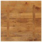 vidaXL Dessus de table 70x70x2 5 cm carré bois massif manguier