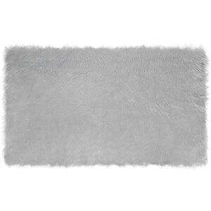 vidaXL Tapis en fausse Tafalla Gris 100 x 200 cm Polyester