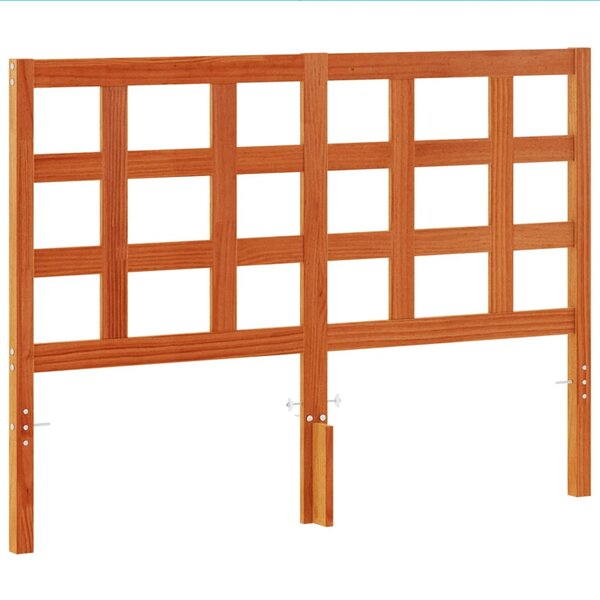 vidaXL Tête de lit cire marron 135 cm bois massif de pin