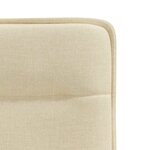 vidaXL Chaises à manger lot de 2 crème tissu