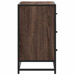 vidaXL Armoire lavabo de salle de bain chêne marron bois d'ingénierie
