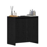 vidaXL Armoire de bain chêne noir 60x33x60 cm bois d'ingénierie