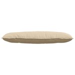 vidaXL Coussin de Dos Crème 120 x 50 cm Tissu en microfibre