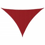 vidaXL Voile de parasol tissu oxford triangulaire 3x3x3 m rouge