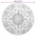 vidaXL Tapis d'extérieur ARAKIL rose Ø120 cm PP