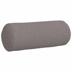 vidaXL Coussins d'accent 2 pc tissu Taupe Ø 15 x 40 cm