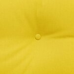 vidaXL Coussin de Dos Jaune clair 180 x 24 x 50 cm tissu