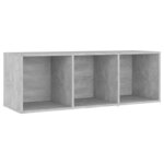 vidaXL Meubles TV 4 Pièces Gris béton 107x35x37 cm Bois d'ingénierie