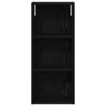 vidaXL Armoire murale de salle de bain Chêne Noir 30 x 14 x 70 cm