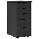 vidaXL Armoire Gris 34 x 39 x 61 5 cm Bois de Pin Massif