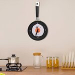 325164 vidaXL Wall Clock with Fried Egg Pan Design 18 8 cm