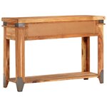 vidaXL Table console 110x34x74 cm Bois d'acacia massif