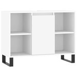 vidaXL Ensemble de meubles salle de bain 3 Pièces blanc bois d'ingénierie
