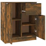 vidaXL Buffet Chêne fumé 60x30x70 cm Bois d'ingénierie