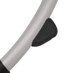 vidaXL Chaise longue géométrique d'extérieur Acier Noir et gris