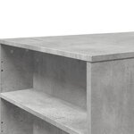 vidaXL Table basse gris béton 102x55x42 cm bois d'ingénierie