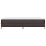 vidaXL Lit à ressorts avec matelas Marron foncé 140 x 190 cm tissu