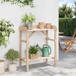vidaXL Supports pour plantes Beige 75 x 40 x 90 cm Bois massif en pin