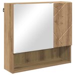 vidaXL Ensemble de mobilier de salle de bain 5 Pièces chêne artisanal