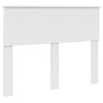 vidaXL Tête de lit Blanc Brillant 120 cm Bois d'ingénierie