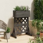 vidaXL Trellis de jardin vertical Gris 48 x 30 x 70 5 cm