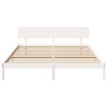 vidaXL Cadre de lit Blanc 180 x 200 cm Bois massif en pin