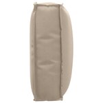 vidaXL Coussin pour dossier de palette Taupe 50 x 40 x 12 cm