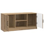 vidaXL Meuble TV 102 x 34 5 x 47 cm Chêne artisanal Bois d'ingénierie