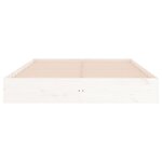vidaXL Cadre de lit sans matelas blanc bois massif 180x200 cm