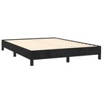 vidaXL Cadre de lit sans matelas noir 140x200 cm velours