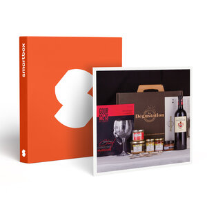 SMARTBOX - Coffret Cadeau Panier gourmand L'Étoilé à domicile : piperade  rillettes  terrines  pâte à tartiner et vin -  Gastronomie